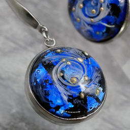 Серьги из муранского стекла GALAXY LS1484 - Vloes фото 5