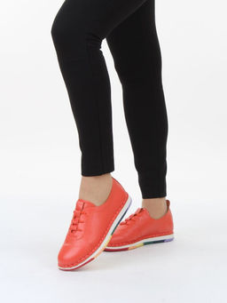 03-XKL23-018 CORAL Полуботинки женские (натуральная кожа)