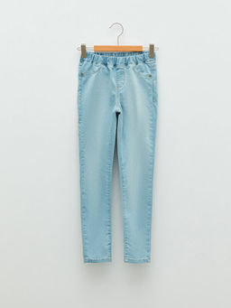 Beli Lastikli Super Skinny Fit K?z ?ocuk Jean Pantolon