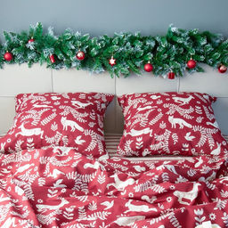 Постельное бельё Этель 2 сп Christmas time 175х215 см, 200х220 см, 70х70 см - 2 штуки  фото 7