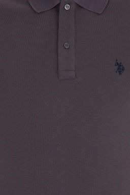 Мужская антрацитовая футболка с воротником поло Basic - U.s. polo assn фото 12