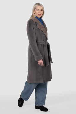 02-3192 Пальто женское утепленное (пояс) - El podio фото 2
