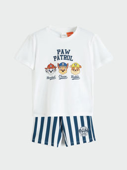 Пижама с шортами Paw Patrol Bask?l? Erkek ?ocuk ?ortlu Pijama Tak?m? с принтом Paw Patrol