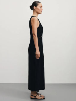 Платье из вискозы с декоративными пуговицами / Zarina  фото 4