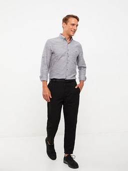 Regular Fit Uzun Kollu Desenli Erkek G?mlek