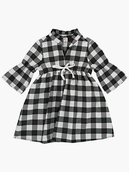 Платье в клетку UD 6268 черн/бел кл - Mini maxi фото 4