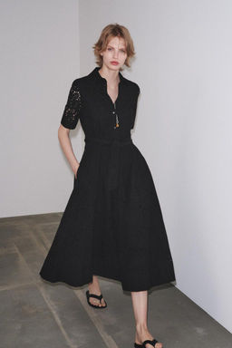 ZW COLLECTION EMBROIDERED SHIRT DRESS - Zara фото 12