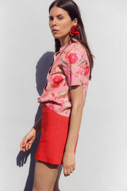 HIGH-WAIST BERMUDA SHORTS - Zara фото 5