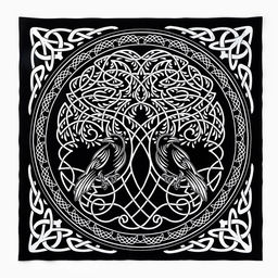 Скатерть для гадания Древо жизни, бархатная, 50х50 см