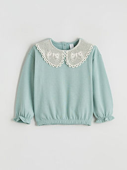 Bebe Yaka K?z ?ocuk Sweatshirt ve Tayt