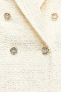 TEXTURED DOUBLE-BREASTED BLAZER - Zara фото 8