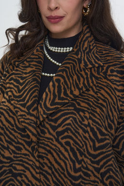 Пальто Флирт бежево-черный - Intikoma фото 4