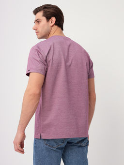 Футболка мужская короткий рукав GREG G145-PM4T-LT1635 (бордо)  фото 3