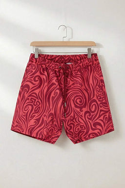 Bordo Standart Ebru Desen Deniz _ortu TMNSS23DS00003