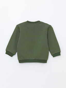 Bisiklet Yaka Bask?l? Erkek Bebek Sweatshirt ve E?ofman Alt 2li Tak?m - Waikiki фото 3