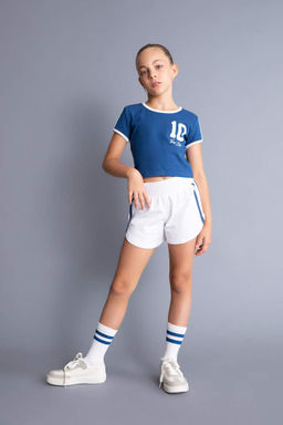 Базовые шорты для девочек - Defacto фото 2