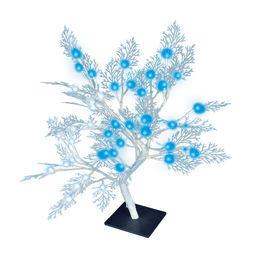 ULD-T3550-054/SWA WHITE-BLUE IP20 FROST Дерево светодиодное Морозко, 50 см. 54 светодиода. Синий и белый свет. Провод белый. TM Uniel. - Volpe фото 2