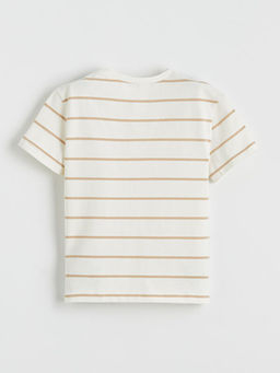 Bisiklet Yaka ?izgili Erkek ?ocuk Ti??rt