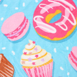 Плед Павлинка Капкейки 100х150см, голубой, аэрософт 190 г/м, пэ100% - Павлина фото 2