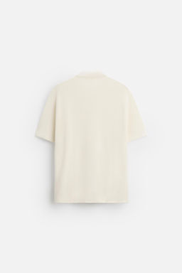 PURL KNIT POLO SHIRT WITH ZIP - Zara фото 7