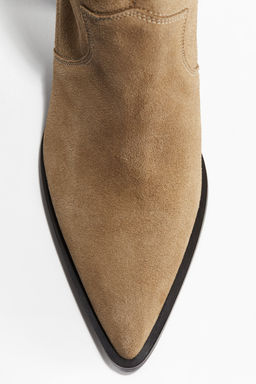 Botines cowboy de piel - H&m фото 3