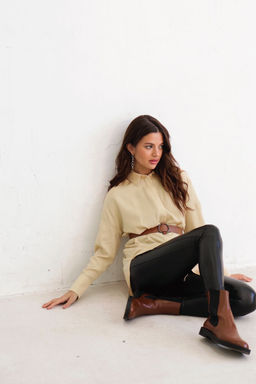 Базовая удлинённая рубашка свободного силуэта - Martichelli фото 73