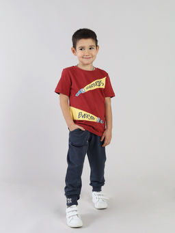 CRB wear / CSKB 64009-32-431 Футболка для мальчика,терракотовый/Ex.Cherubino  фото 2