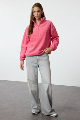 TRENDYOLMILLA Antrasit Fermuar Detayl? Polar Orme Sweatshirt TWOAW21SW0758 фото 2