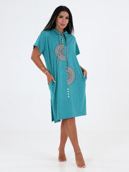 Т-5105 ТУНИКА ЖЕНСКАЯ (Бирюзовый меланж)