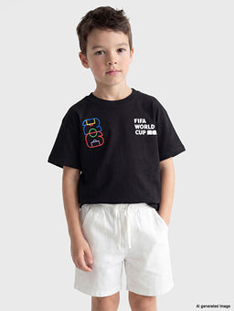F?fa 2026 D?nya Kupas? Bask?l? Erkek ?ocuk Ti??rt