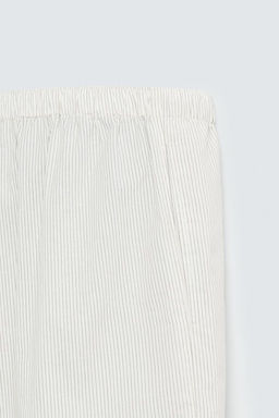 COTTON-HEMP STRIPED BERMUDA SHORTS - Zara фото 18