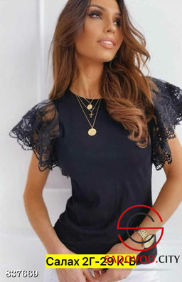 Блузка женская с гипюром