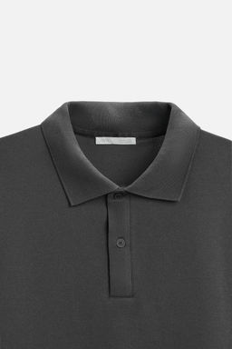 BASIC PIQUE TEXTURE POLO SHIRT - Zara фото 18