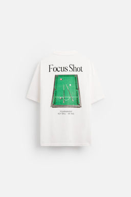 CONTRAST PRINTED T-SHIRT - Zara фото 7