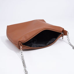 Сумка кросс-боди на молнии, цвет рыжий - Simaland фото 5