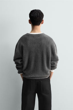 JERSEY CEPILLADO BOXY FIT / Gris medio - Zara фото 3