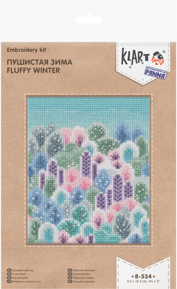 Klart набор для вышивания 8-534 Пушистая зима 9.5 х 12.5 см