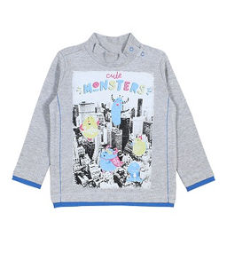 CRB wear/CWB 61963 Водолазка для мальчика, серый меланж/Ex.Cherubino  фото 3