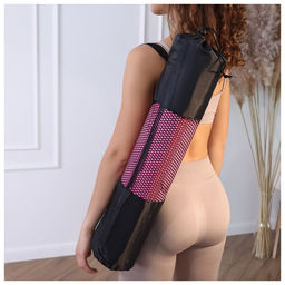 Чехол для йога-коврика Sangh, 6822 см, для толщины до 6 мм, цвет чёрный  фото 2