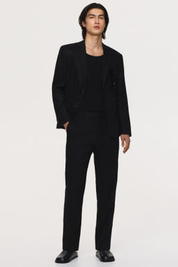Pantal?n de traje en lino Slim Fit - H&m фото 7