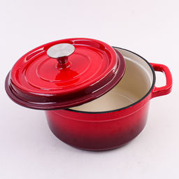 40624 Кастрюля чугун 2,3 л эмаль/покрытие красная MB (х4)