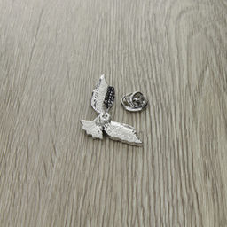 Брошь "Орел" со вставкой из гелиотиса