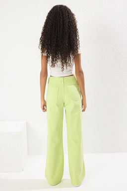 Yesil Baglama Detayl? Normal Bel Wide Leg Jeans TWOSS25JE00267 - Trendyolmilla фото 5