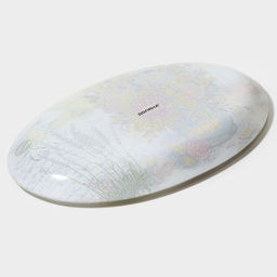 Блюдо стеклянное сервировочное Доляна «Весенний роман», овальное, 24.5×15×2 см