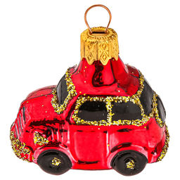 Елочное украшение Автомобиль ЗАЗ 6 см б.уп. КРАСНЫЙ