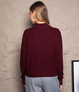 Джемпер #КТ23 (4), тёмно-бордовый - Dommod фото 3