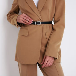 Ремень женский, ширина 2,2 см, пряжка металл, цвет чёрный - Simaland фото 4