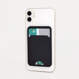 Картхолдер на телефон клеящийся, чёрный