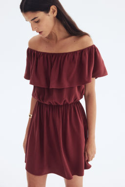 Vestido off-the-shoulder - H&m фото 2