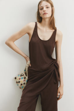 Pantal?n de gasa con pa?uelo decorativo - H&m фото 4